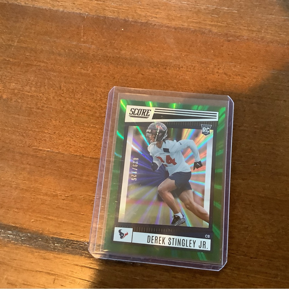 Derek Stingley Jr Football Numbered Trading Card - Green